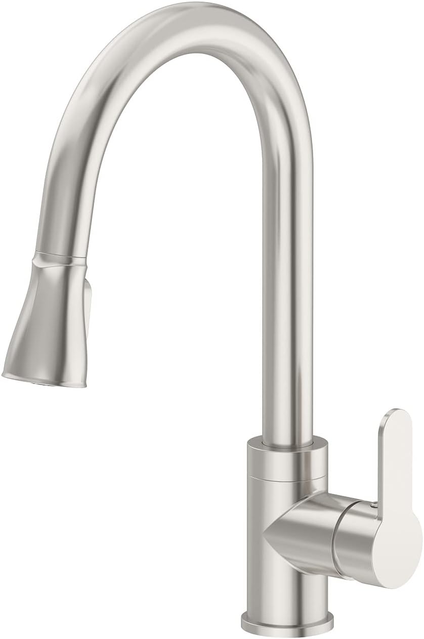 Identity Single Handle Pull-Down Sprayer Kitchen Faucet in Stainless Steel (1.5 GPM)