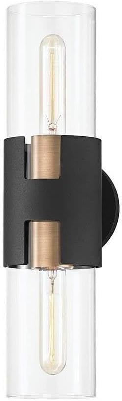 Troy Lighting Amado - 2 Light Wall Sconce in Modern Style-17 Inches Tall and 4.75 Inches Wide-Brass Finish