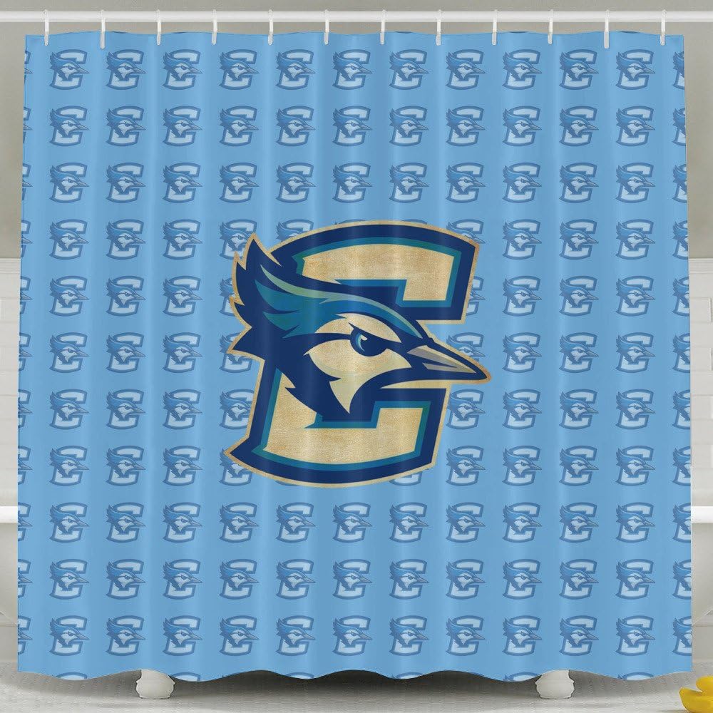 IWKULAD NCAA Creighton University JAYS Creighton Bluejays Logo Customized Shower Curtains