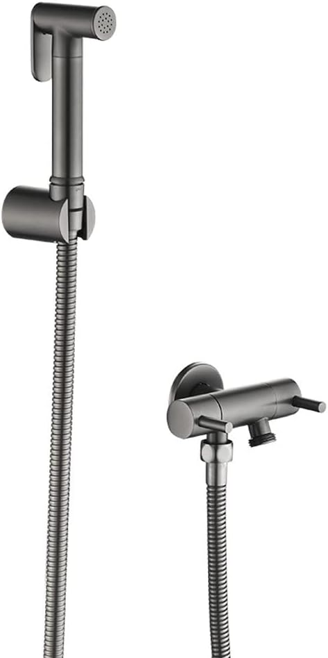 NMZAW-86 Brass Toilet Sprayer Faucet Chrome-Plated Hand-held Wall-Mounted Bathroom Kitchen Faucet Bidet Sprayer with Hose