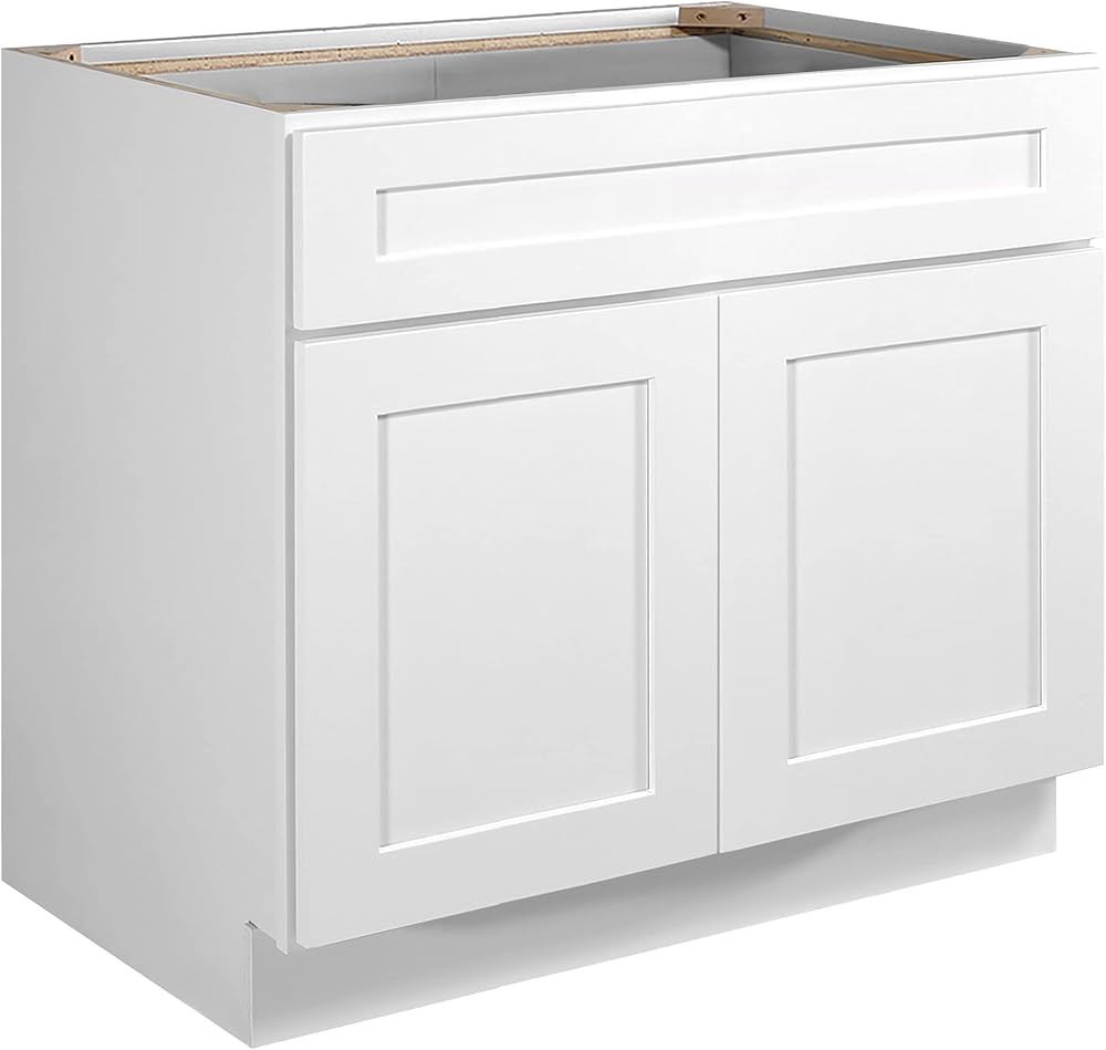 Design House Brookings RTA Kitchen Cabinets, 1 Drawer, White