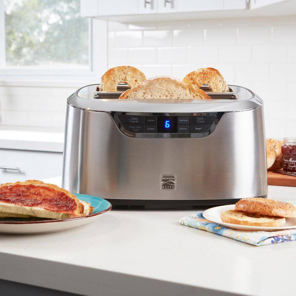 KENMORE Elite 4-Slice Auto-Lift Long Slot Toaster