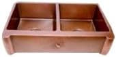Crosby | Copper Craft Series | Farmhouse Double Bowl Kitchen sink 02