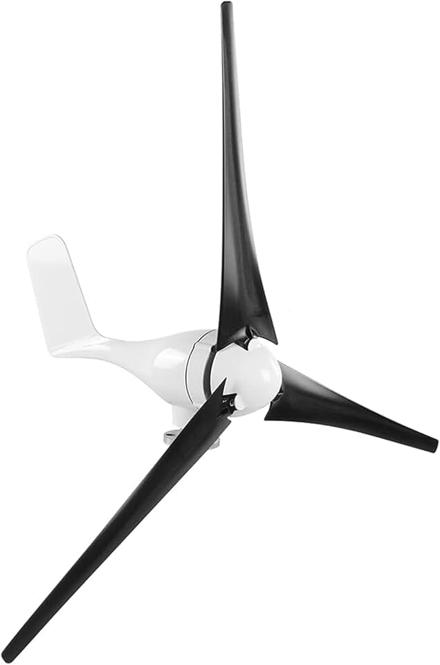 800W Small Wind Generator Turbines Kit Wind Turbine Businesses 3 Blades Power Parts for Marine Home Charging(12V Black)