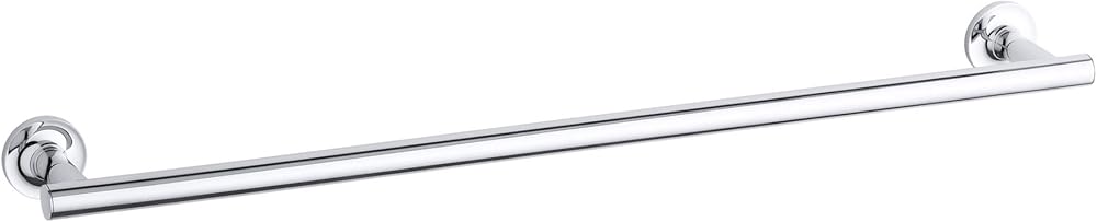 KOHLER Bathroom-Towel Holder, Towel-Bar, Purist Collection, Polished Chrome, K-14436-CP