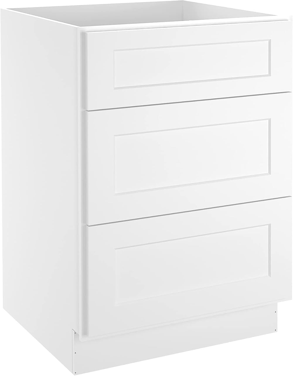 LOVMOR Kitchen Base Cabinets, Drawer Base Cabinet, 3-Drawer,Soft Close Hardware, 24 x 24 x 34.5 inch