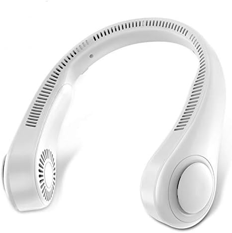 Leafless Halter Carry Small Portable Fan Big Wind Ultra-Quiet Mini USB Charging Refrigeration Neck Hung a Small Lazy Sports Fans Home Kitchen Small Student Bed,Benrenshangmao