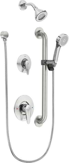 Moen T9342GBM15 Commercial Posi Temp Transfer All Metal Trim Kit 1.5 GPM (Valve Not Included), Chrome