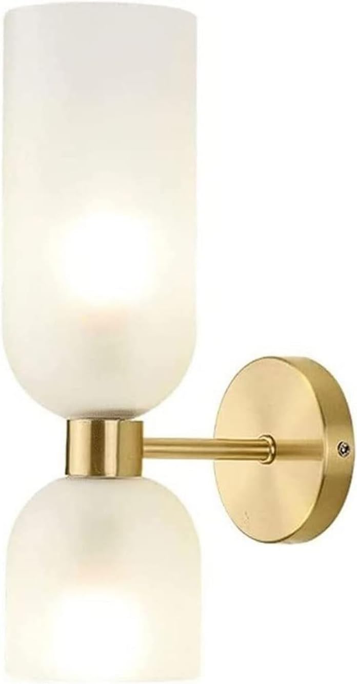 E14 Wall Light Sconce, Indoor LED Copper Wall Lighting Fixtures for Living Room Bedroom Bathroom Staircase Corridor Wall Mounted Lamp Up and Down Glow Wall Lamp