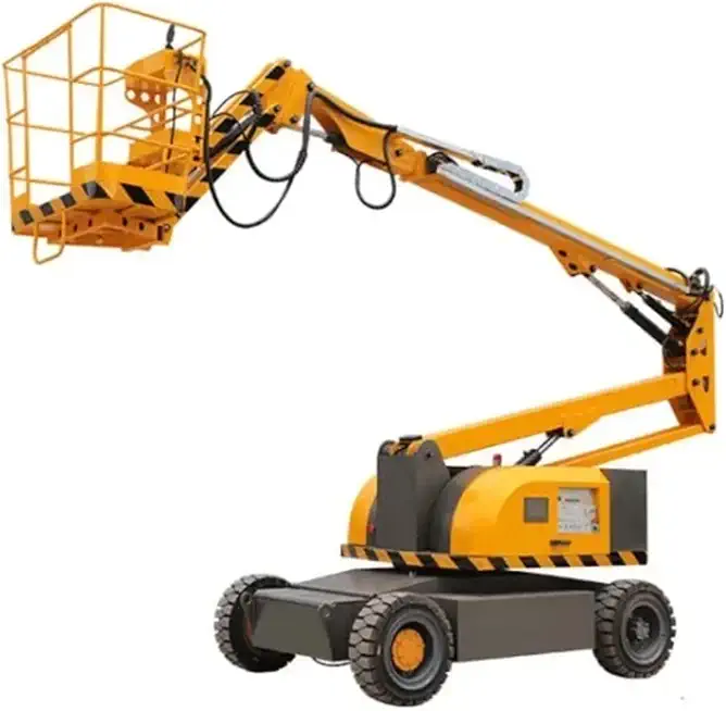 Excellent Quality New Design Electric Trailer Boom Lift Man Lift Cherry Picker Crane Articulated Boom Lift 10-50M