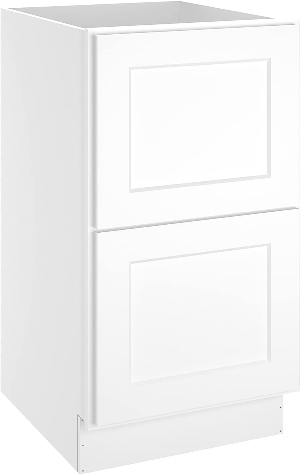 LOVMOR Kitchen Base Cabinets, Drawer Base Cabinet, 2-Drawer,Soft Close Hardware, 24 x 18 x 34.5 inch