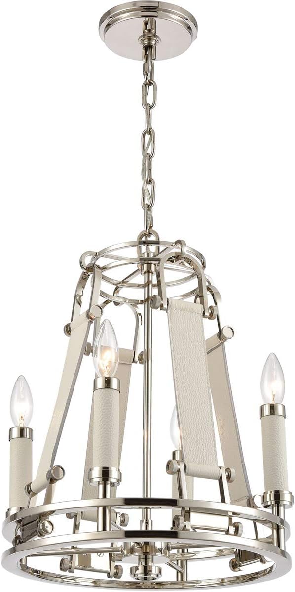 16351/4 Bergamo 4-Light Polished Nickel Chandelier