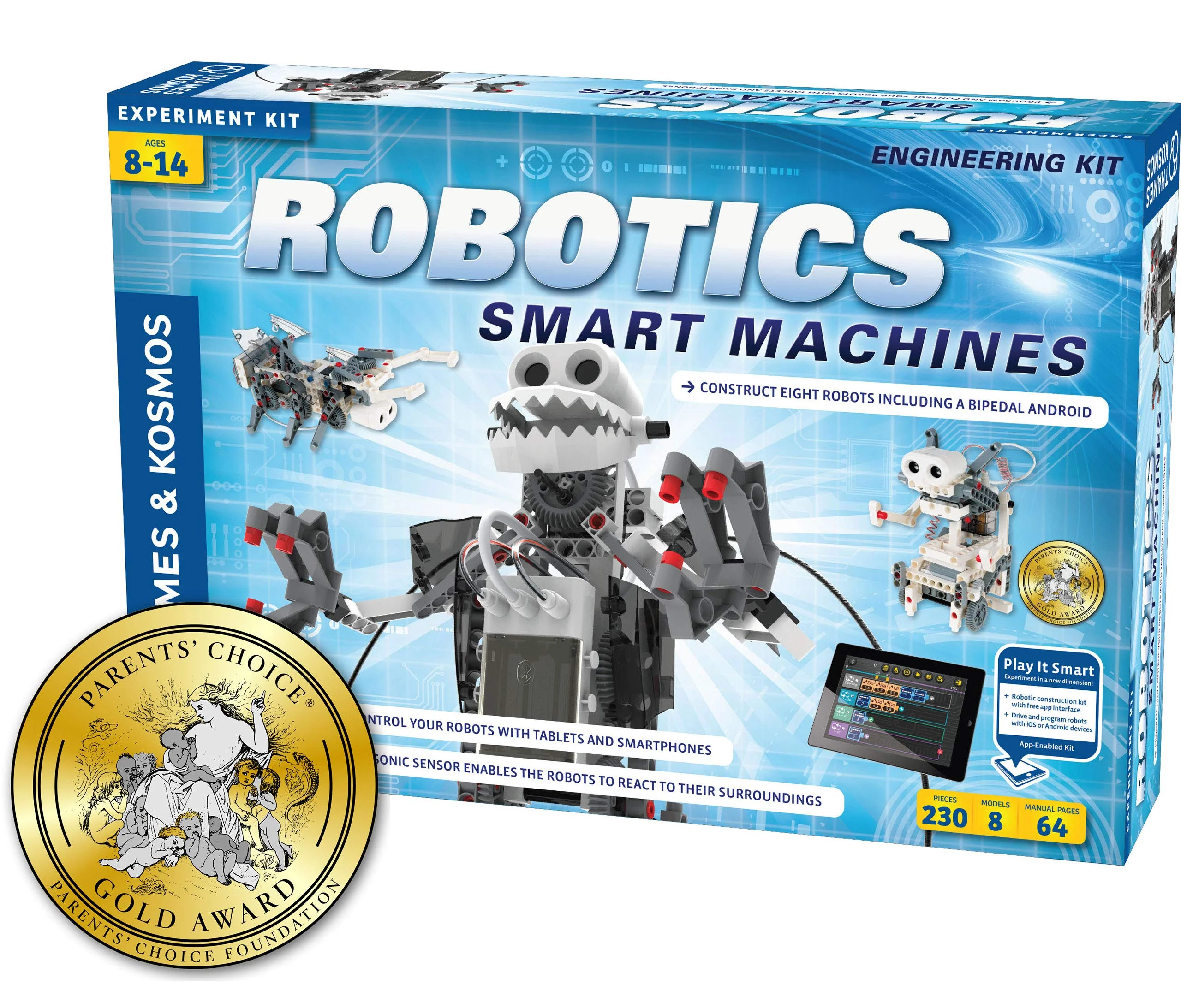 Robotics Smart Machines: Build 8 Robots, STEM Kit for Kids 8+