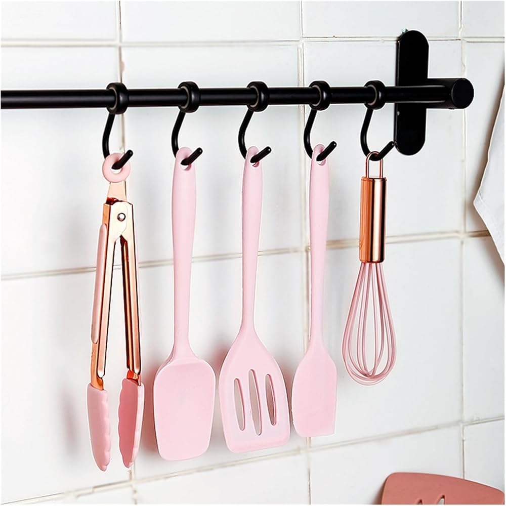 DFHBFG Anti-scalding Handle Kitchen Utensils Set Kitchen Household Cooking, 5 pieces