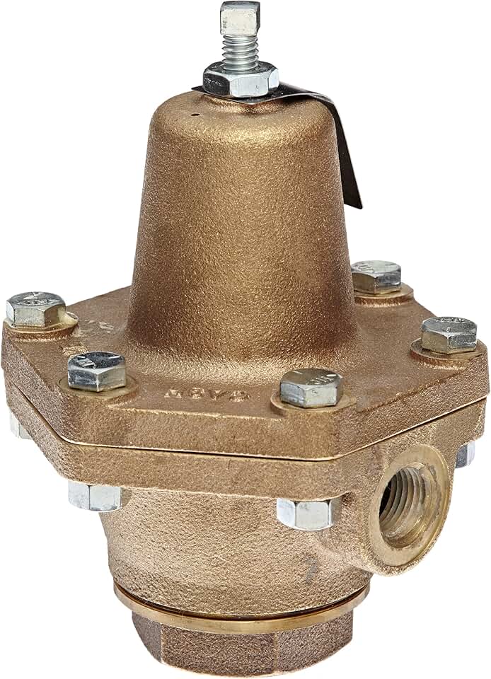 15580-0016 Bronze Pressure Regulator, 2 - 30 PSI Pressure Range, 1/2