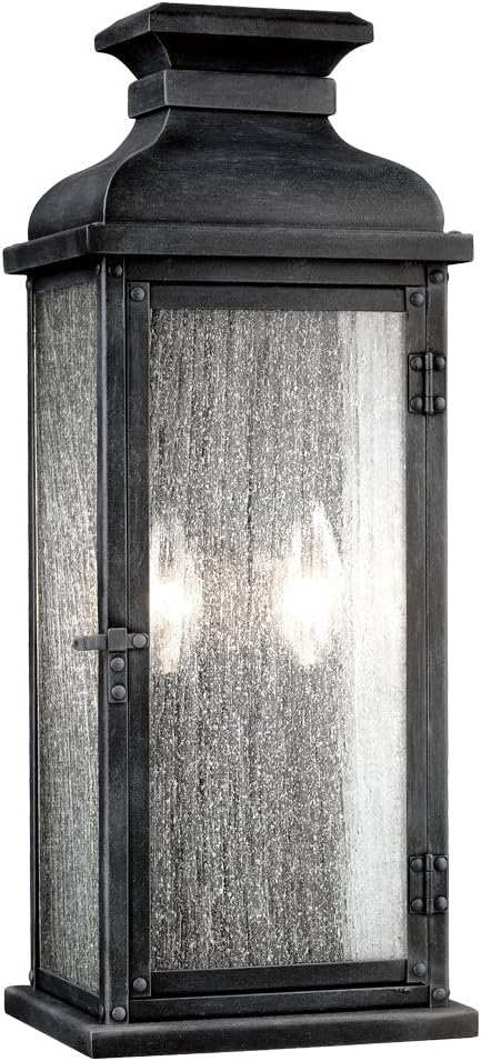 Generation Lighting-Sean Lavin-Two Light Outdoor Wall Sconce In Transitional Style-7 Inch Wide By 18.13 Inch Tall