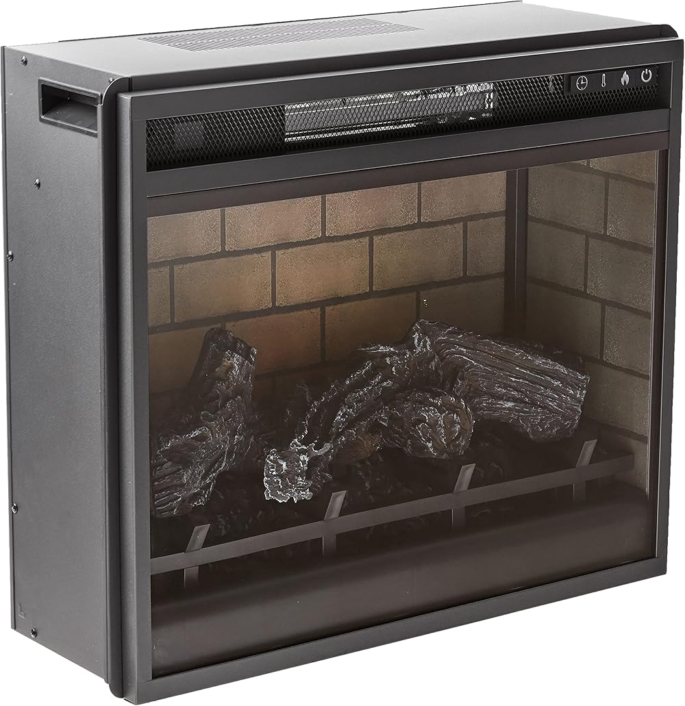 Signature Design by Ashley Entertainment Accessories Large Fireplace Insert Infrared Black