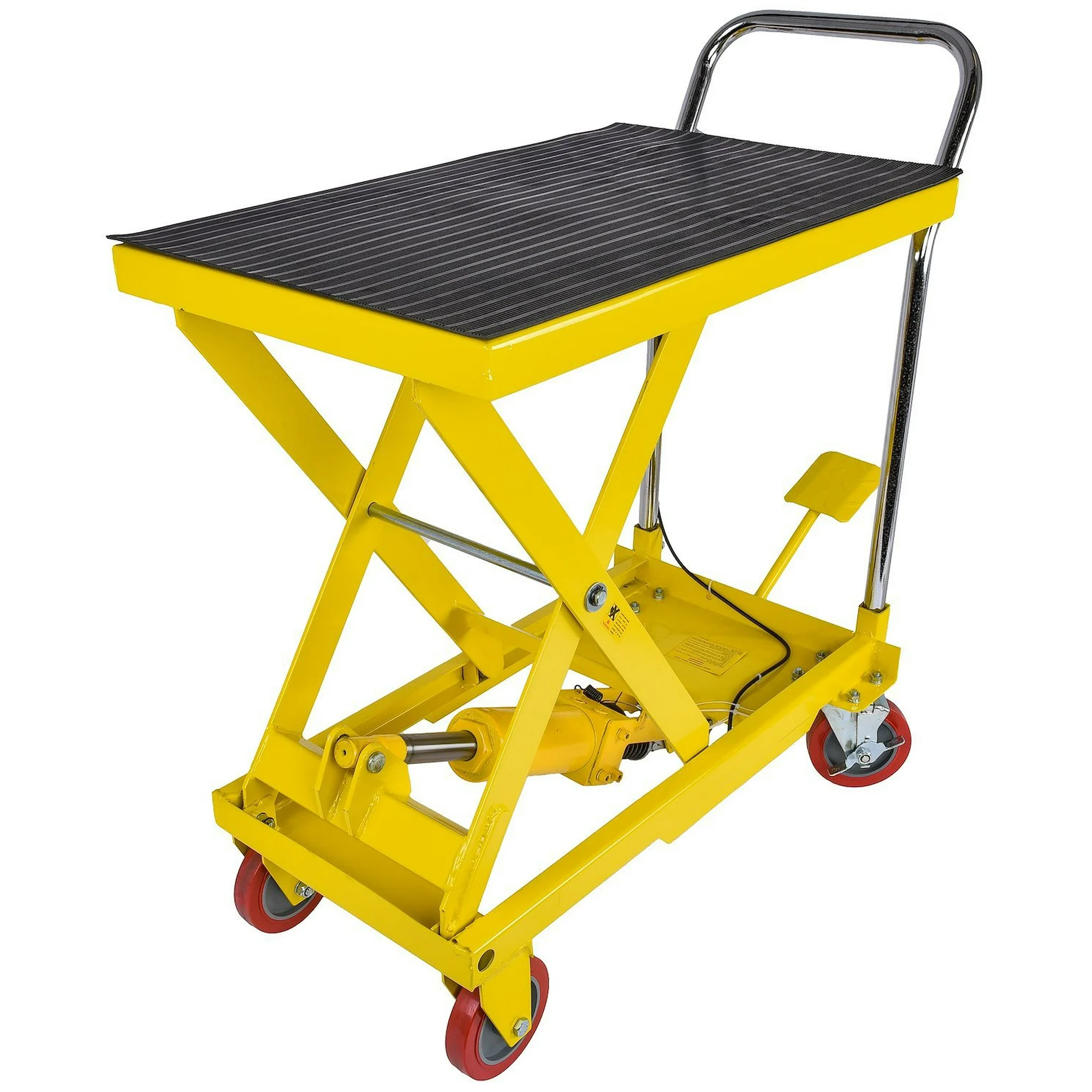 JEGS 81426 Hydraulic Lift Cart Capacity: 500 lb. Raised Height: 28.500 in. Lower