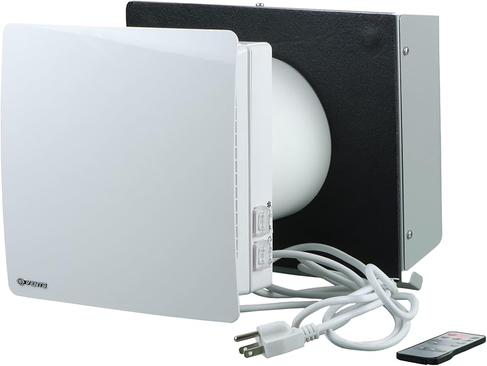 VENTS-US Twinfresh Comfo RB1-50-2 Ductless Through-the-wall Single Room Energy Recovery Ventilation System for Fresh Air Intake, Stale Air Exhaust, and Heating/Cooling Recapture