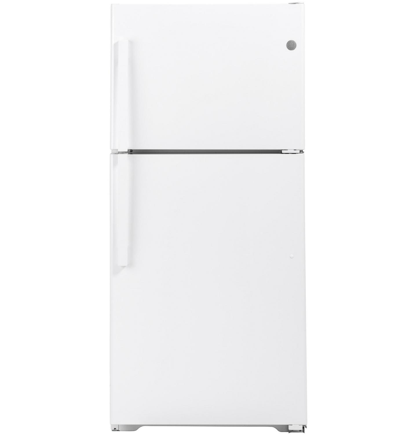 GE Garage-ready 21.9-cu ft Garage Ready Top-Freezer Refrigerator (White)