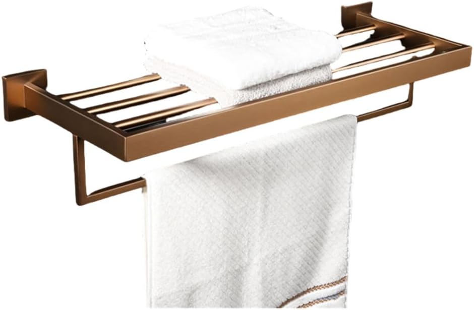 Brushed Rose Gold Stainless Steel Bathroom Hardware Towel Rack Towel Bar Towel Ring Robe Hook Toilet Paper Holder fix with screw,600mm towel rack