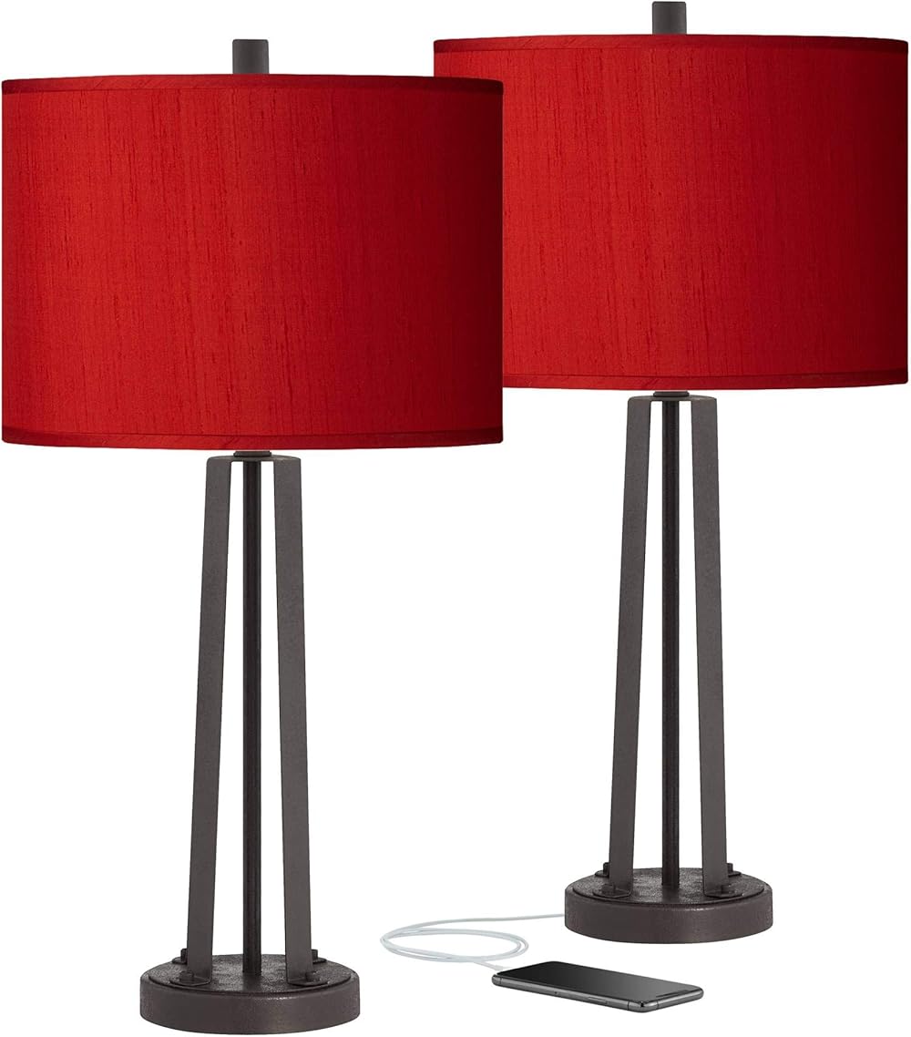 Possini Euro Design Modern Table Lamps 25 1/2
