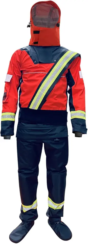 Men's Waterproof Kayak Drysuits Breathable Rescue Survival Dry Suit