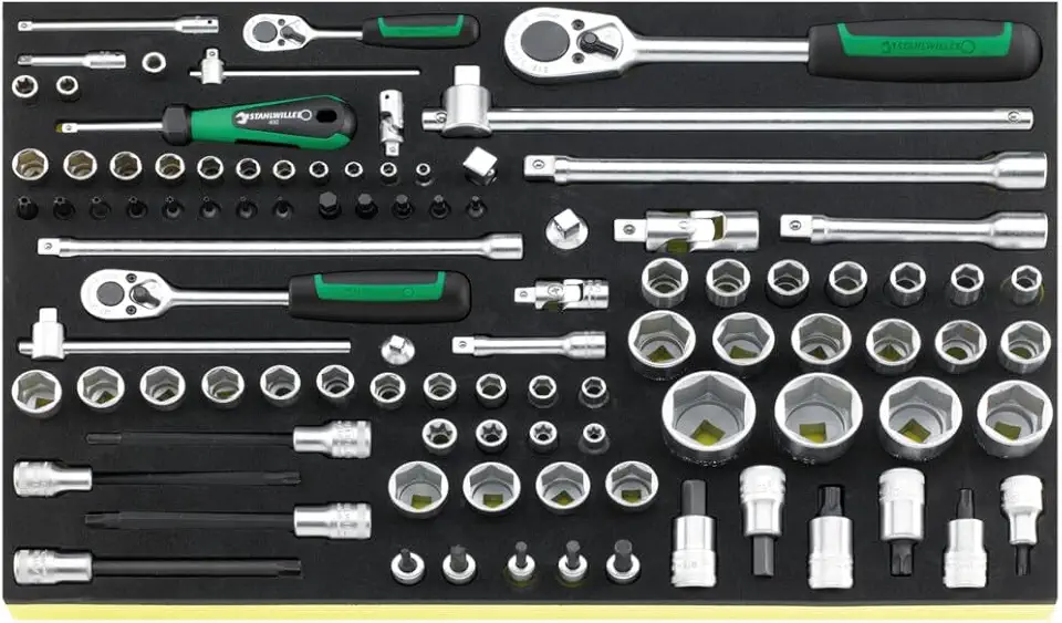 Stahlwille 96832095 Hex and Torx Socket Set, 1/4