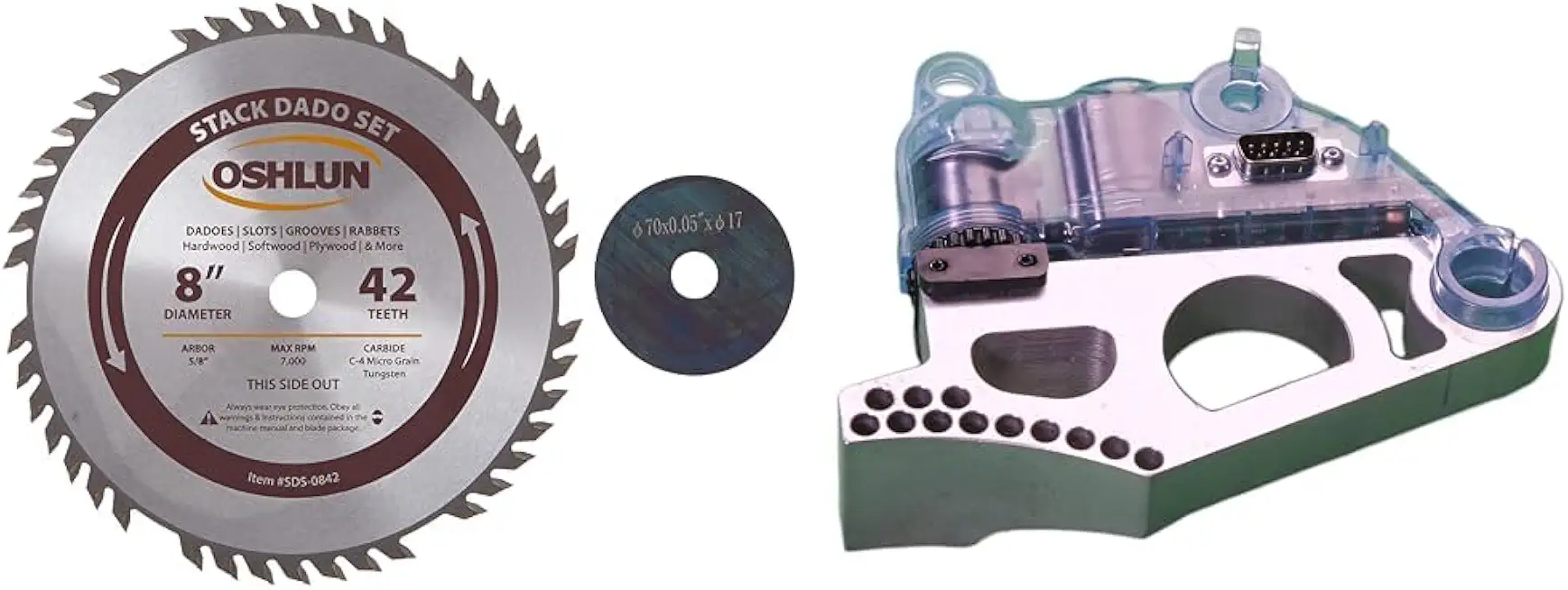 SDS-0842 8-Inch 42 Tooth Stack Dado Set with 5/8-Inch Arbor & SAWSTOP Brake Cartridge, 8