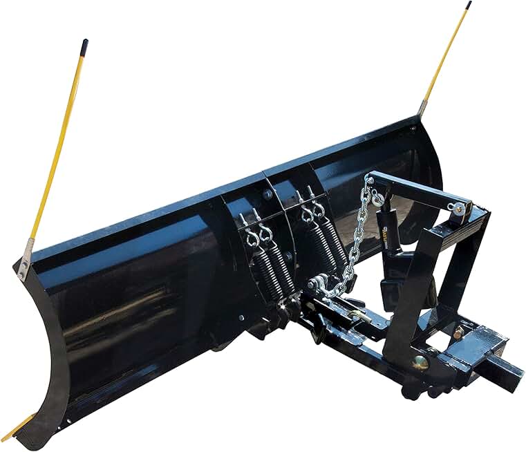 80 in. x 18 in. Residential Auto-Angling Snow Plow with Electric Lift