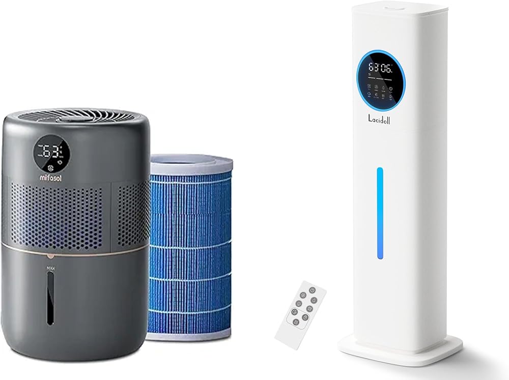 Evaporative Humidifier & Warm and Cool Mist Humidifier for Large Room Bedroom