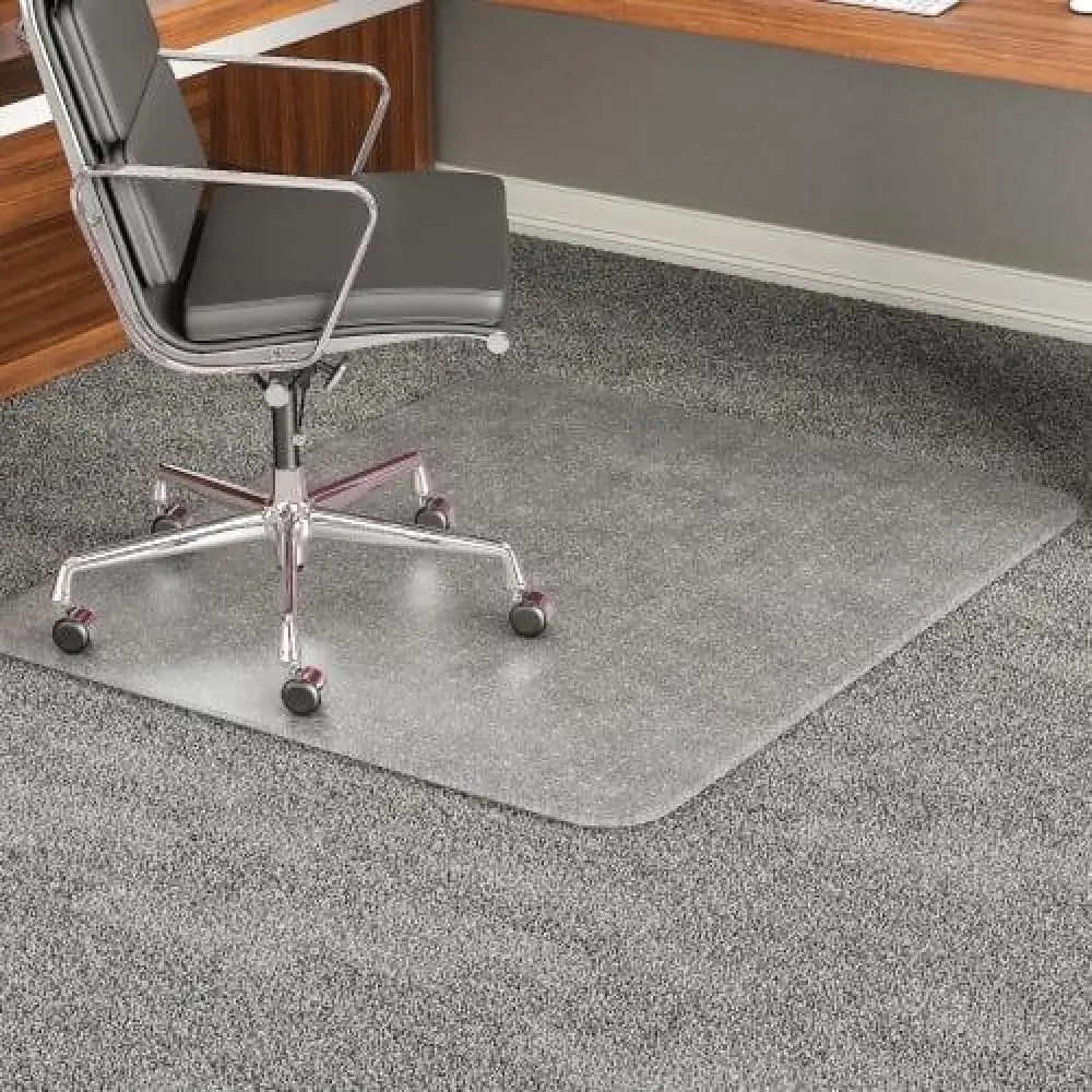 Deflecto ExecuMat 46 x 60 Chair Mat for High Pile Carpet, Rectangular