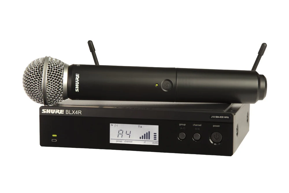 Shure BLX24R/SM58-H9 Wireless Vocal Rack Mount System with SM58 Handheld Mic, H9 Shure BLX24R/SM58-H9 Wireless Vocal Rack Mount System with SM58 Handheld Mic, H9