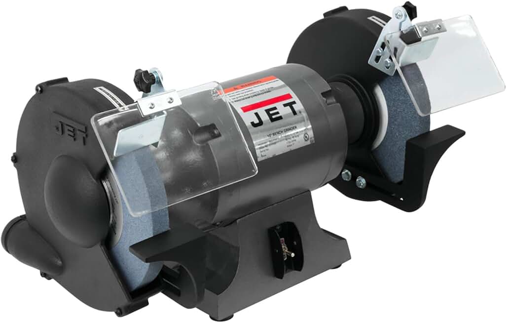 JET 10-Inch Bench Grinder, 1750 RPM, 1 HP, 120V 1Ph (Model JBG-10A)