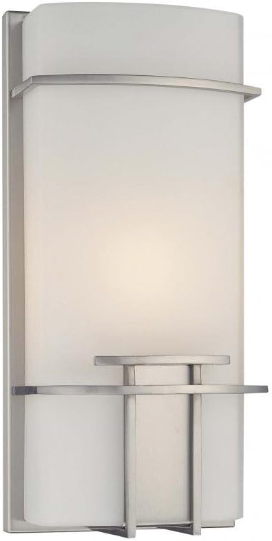 George Kovacs P465-084 George Kovacs One Light Wall Sconce, Brushed Nickel