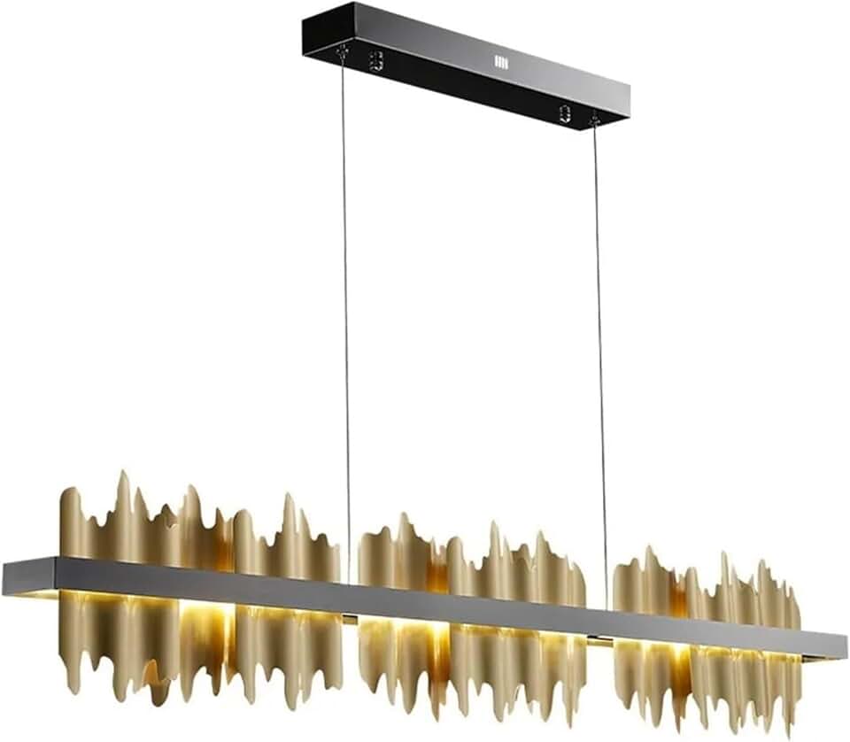 Chandelier Ceiling Lamp Modern Simple Led Living Room Chandelier Lighting Creative Rectangled/Black Lighting Indoor Bar Home Chandelier,Lighting Ceiling Chandelier,D(Gold)/ Color/D