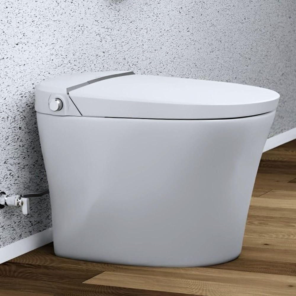 Trone Chiaro Smart Toilet Tankless Toilet with Heated Seat Syphon Assist Flush Bidet Toilet for Bathroom