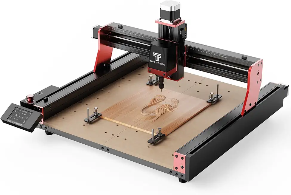 Twotrees TTC450 Pro CNC Router Machine,Upgraded 3-Axis Engraving All-Metal Milling Machine for Wood Acrylic MDF Nylon Carving Cutting