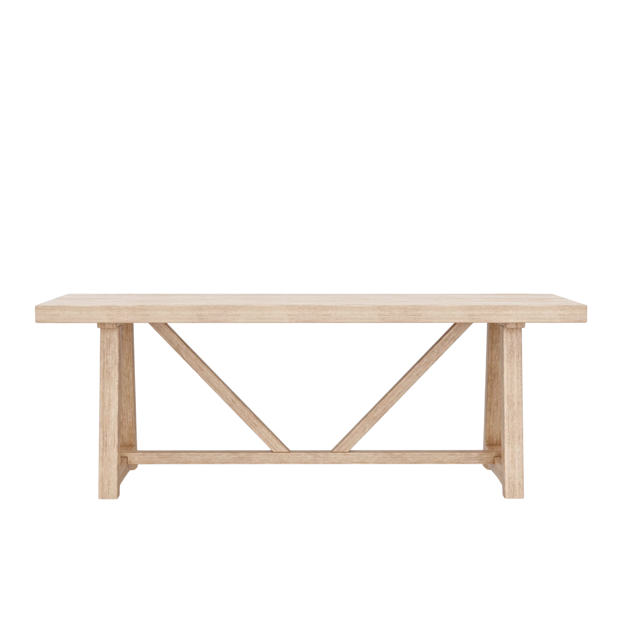 Raquel Farmhouse Rectangular Dining Table - Natural