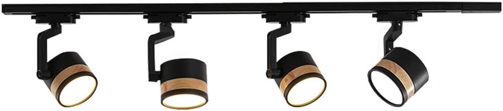 7W Home Track Lights Modern Wrought Iron Wall Lamp Nordic Spotlights Led Ceiling Lamp Creative Living Room Background Wall -Mounted Downlight Cloakroom Energy-Saving Lamps Fittings (Size : 4 he