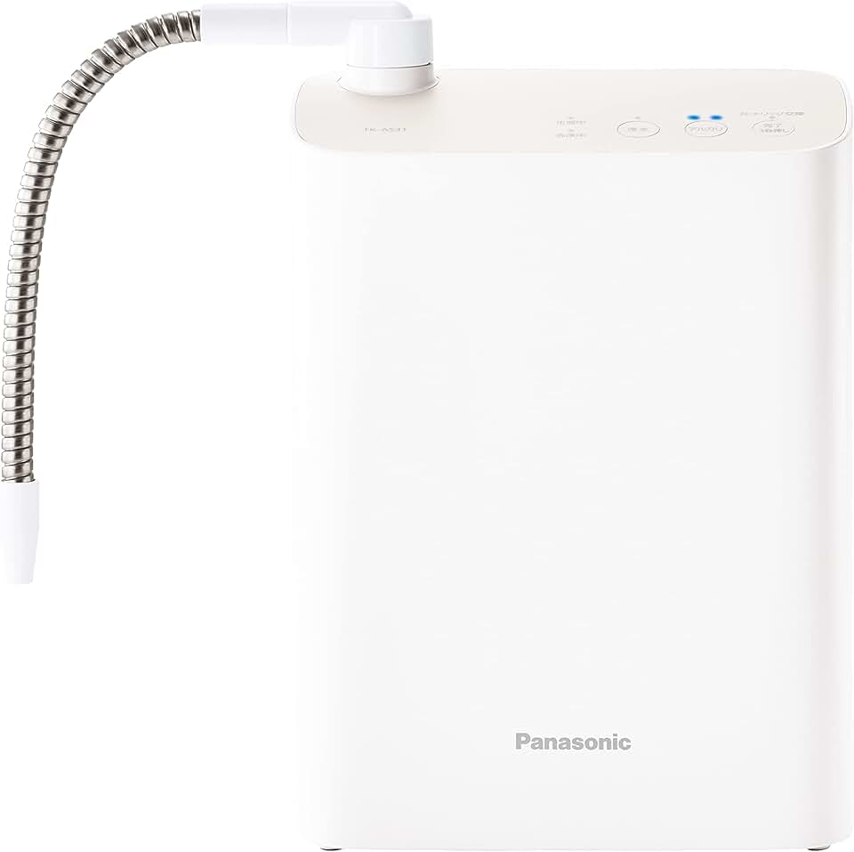 Panasonic TK-AS31-W Alkaline Ionized Water Purifier, Compact, Removes 19 Substances, Made in Japan, White
