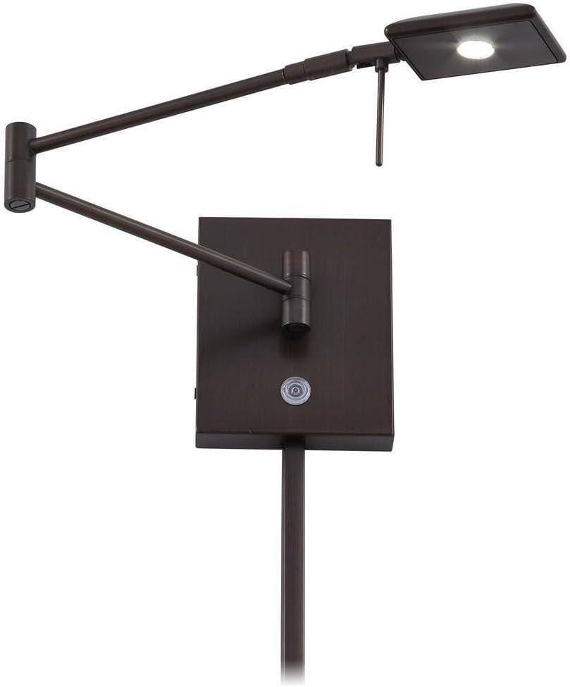 GEORGE KOVACS P4328-647, George's Reading Room, 1 Lght LED Swing Arm Wall Lamp, Copper Bronze Patina