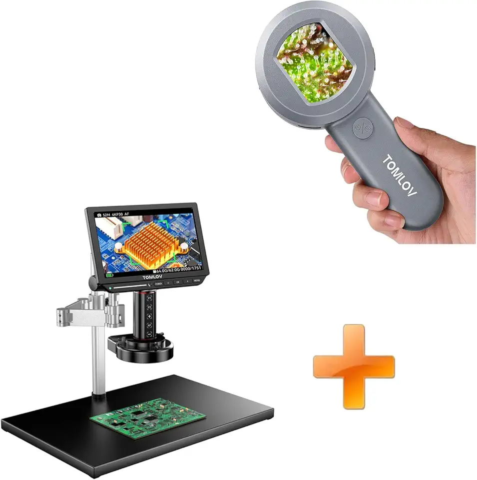 TOMLOV 4K Autofocus Microscope TM4K-AF Max, 10.1