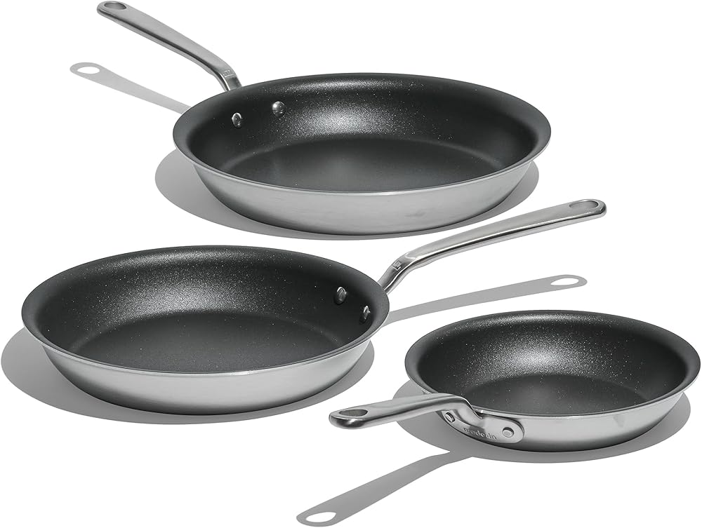 Made In Cookware - Non Stick 3 Piece Frying Pan Set (Includes 8