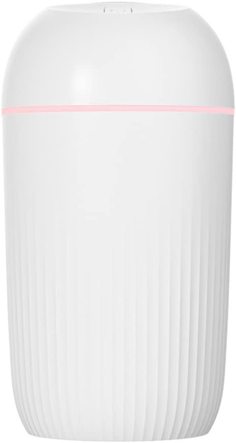400ML Large Capacity Silent Air Humidifier Colorful Night Light USB Plug Aroma Diffuser Intermittent Mode Spray (Color : Onecolor, Size : 8 * 8 * 15cm)