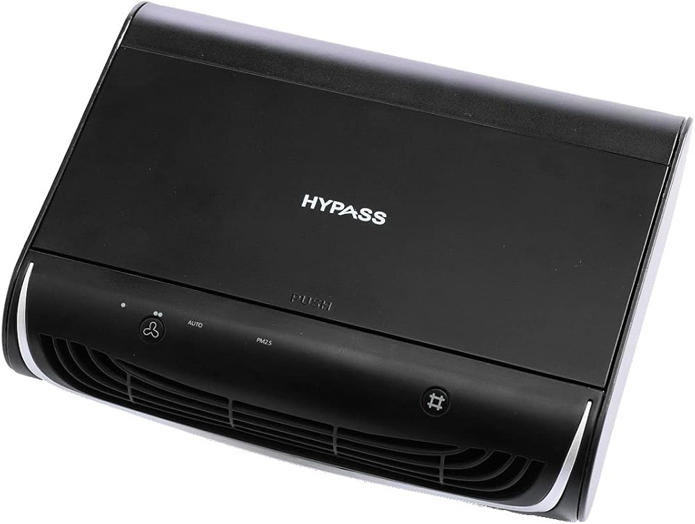 HYPASS - HyFresh Air Bottle ESP - Portable Air Filter/Purifier - Washable Electrostatic Filter, PM2.5 > 99.9%, Includes Dogbone Holder and Formaldehyde Honeycomb Filter