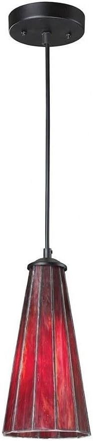 70000-1IR Lumino 5'' Wide 1-Light Mini Pendant in Inferno Red