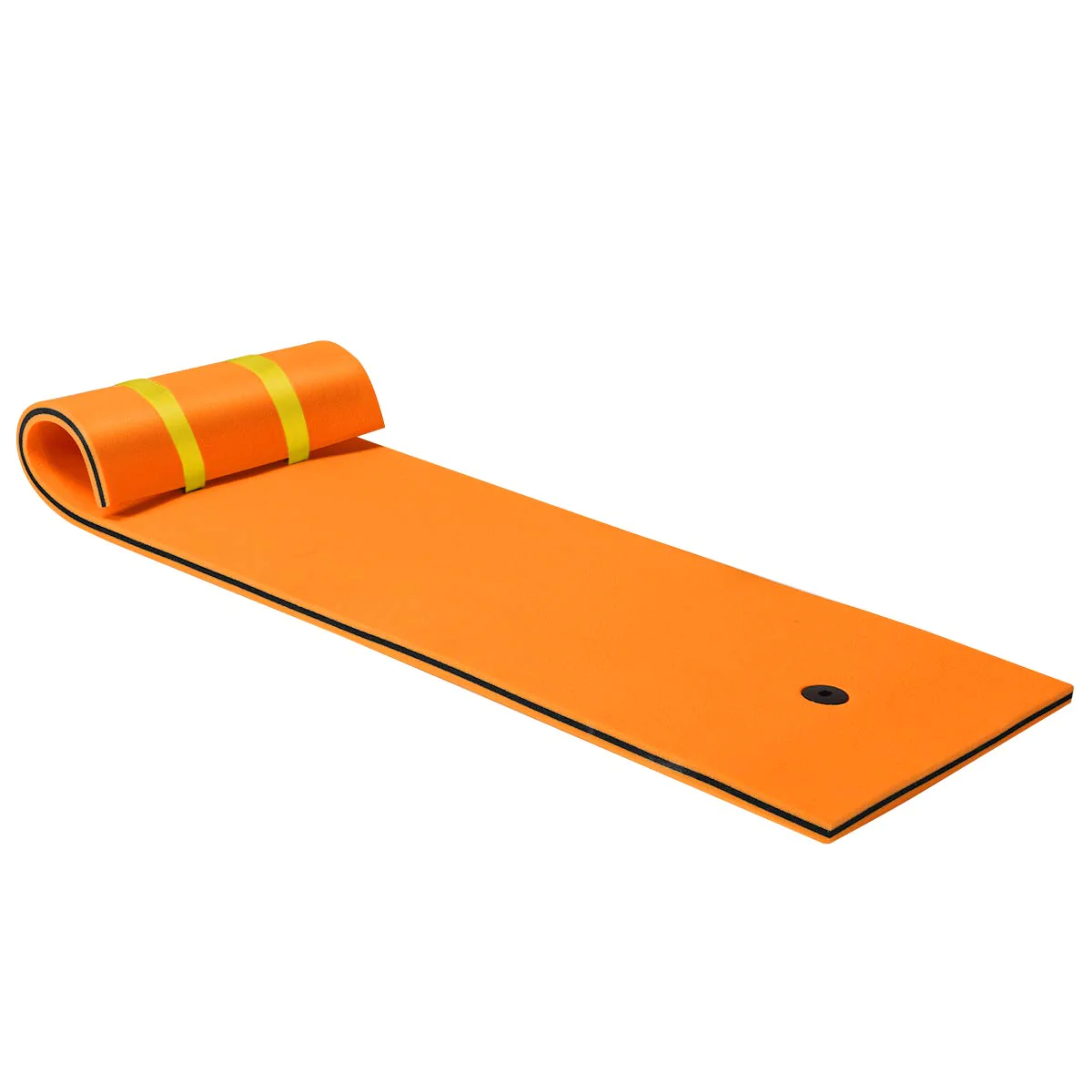 Floating Water Pad Mat, with Rolling Pillow Design