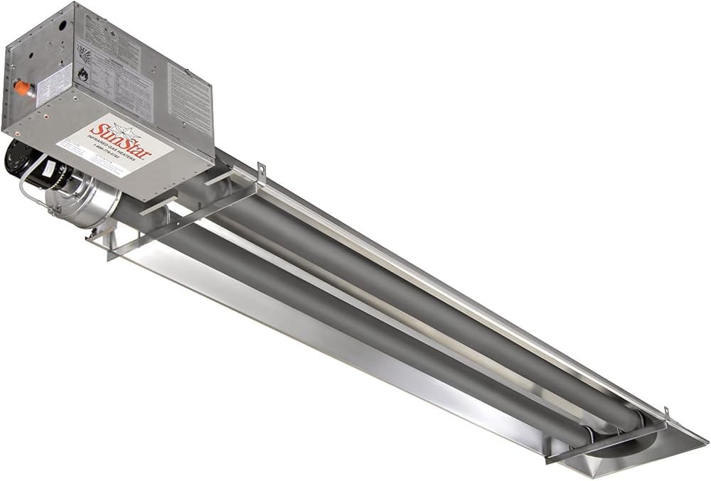 SunStar Heating Products Garage Tube Heater -Natural Gas 45,000 BTU