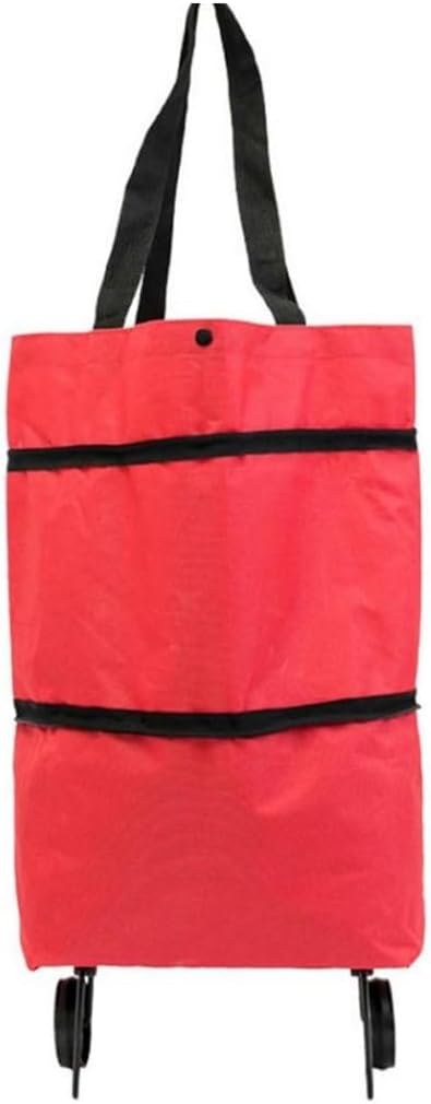 Small Pull Cart Portable Shopping Food Organizer Trolley Bag On Wheels Bags Folding Shopping Bags Buy Vegetables Bag Tug Package (Color : D)